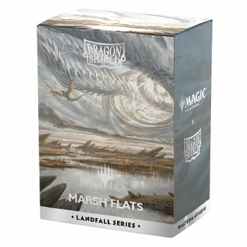 Dragon Shield Magic the Gathering Landfall Series Marsh Flats Standard Matte Dual Art Card Sleeve 100-Count Pack