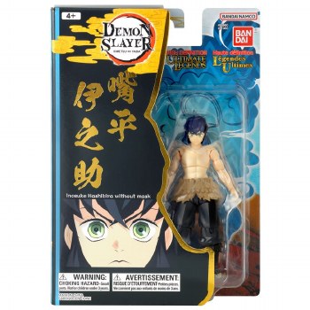 Demon Slayer Inosuke Hashibira Without Mask Ultimate Legends 5" Action Figure