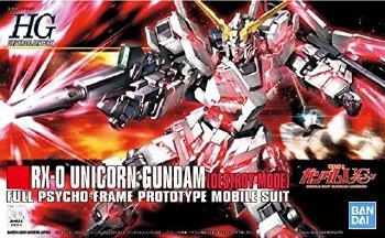 Gundam UC RX-0 Unicorn Destroy Mode HGUC 1/144 Model Kit