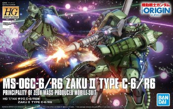 Gundam The Origin MS-06C-6 Zaku II Type C-6/R6 HG 1/144 Model Kit