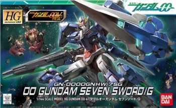 Gundam 00 GN-0000GNHW/7SG 00 Gundam Seven Sword/G HG 1/144 Model Kit