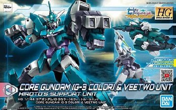 Gundam Build Divers RE: Rise Core Gundam G3 Color and Veetwo Unit 1/144 HG Model Kit