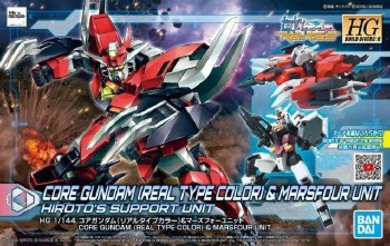 Gundam Build Divers RE:Rise Core Gundam Real Type Color and Marsfour Unit HGBD 1/144 Model Kit