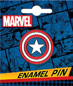 Captain America Shield Enamel Pin