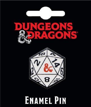 Dungeons and Dragons D20 Enamel Pin