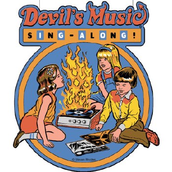 Steven Rhodes Devil's Music Die Cut Sticker