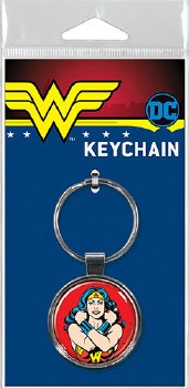 Wonder Woman on Red Keyring