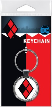 Harley Quinn Logo Key Ring