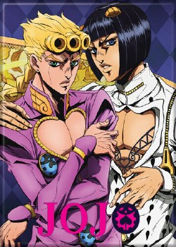 JoJo's Bizarre Adventure Giorno and Bucciarati Magnet