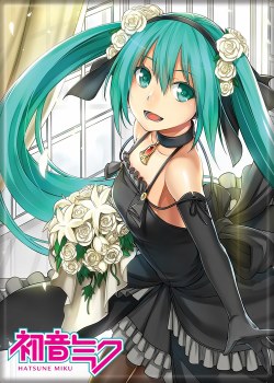 Hatsune Miku Black Dress Magnet