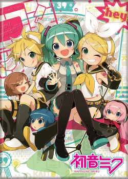 Hatsune Miku Group White Magnet