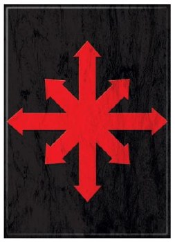 Warhammer 40K Chaos Star Red Magnet