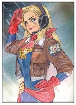 Captain Marvel #16 Peach Momoko Variant Magnet