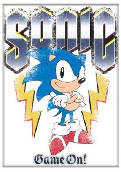 Sonic the Hedgehog on White Magnet