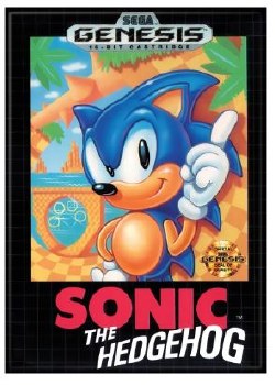 Sonic the Hedgehog 16 Bit Cartridge Magnet