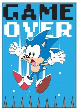 Sonic the Hedgehog Game Over Magnet