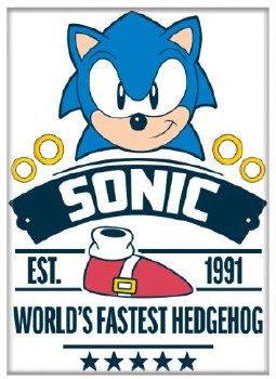 Sonic the Hedgehog World's Fastest 1991 Magnet