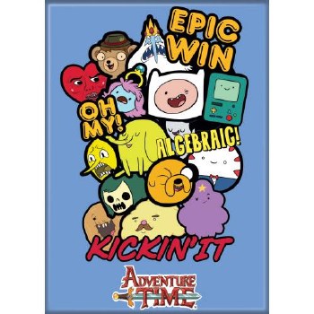 Adventure Time Epic Win Collage Magnet