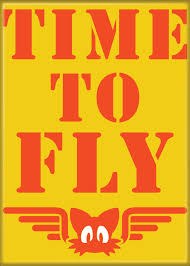 Sonic Time To Fly Magnet