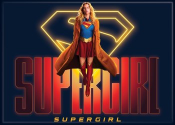 DC Supergirl 2026 Yello Logo Dark Blue Magnet