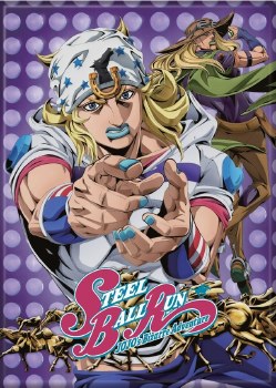 Jojo's Bizarre Adventure Steel Ball Run Key Art Magnet