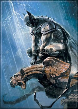 DC Absolute Batman in the Rain Lightning  Magnet