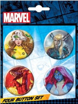 Marvel Comic Covers #3 Button 4-Pack