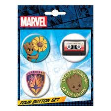 Marvel Groot Button 4-Pack