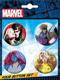 Marvel Comic X-Men #2 Button 4-Pack