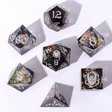Universe Dust Sharp Edge Resin 7 Dice Set