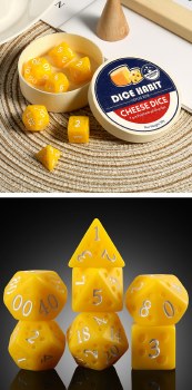 Dice Habit Cheese 7-Piece Dice Set