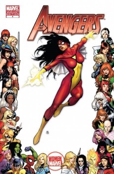 Avengers (2010) #4 Women of Marvel Frame Cover