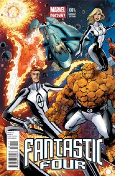 Fantastic Four (2013) #1 Bagley Connecting Variant Cover