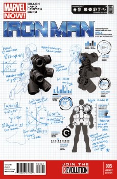 Iron Man (2013) #5 Design 1:25 Variant Cover