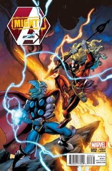 Mighty Avengers #2 Thor Battle Cover