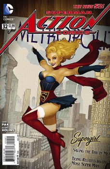 Action Comics (2011) #32 Bombshells Variant Cover