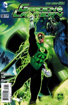 Green Lantern (2011) #33 Batman 75th Anniversary Cover