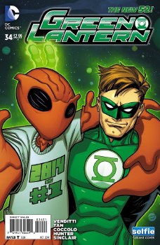 Green Lantern (2011) #34 DCU Selfie Cover