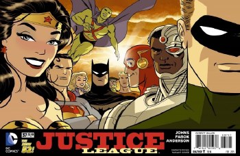 Justice League (2011) #37 Darwyn Cooke Cover