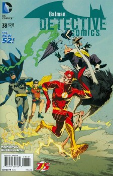 Detective Comics (2011) #38 Flash 75th Anniversary Cover