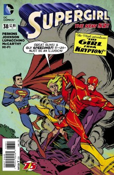 Supergirl (2011) #38 Flash 75th Annviersary Cover