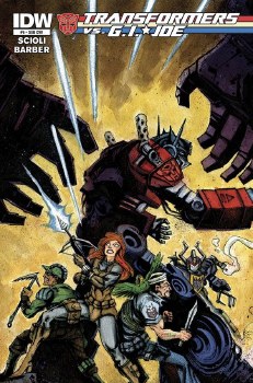 Transformers vs GI Joe #6 Crossland Cover
