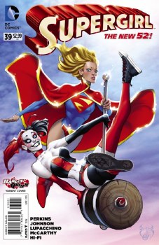 Supergirl (2011) #39 Harley Quinn Variant Cover