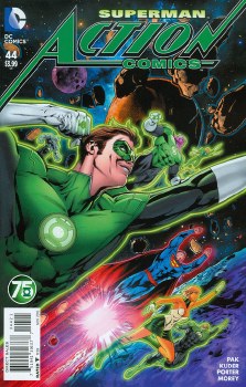 Action Comics (2011) #44 Green Lantern 75th Anniversary Cover