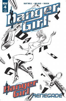 Danger Girl Renegade #4 J Scott Campbell Subscription Cover