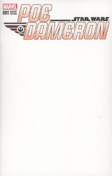 Star Wars Poe Dameron #1 Blank Variant Cover