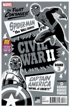 Civil War II #3 Cho Black and White Cover SDCC 2016