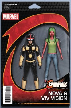 Champions (2016) #1 Now Action Figure Cover