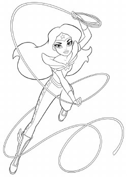 DC Super Hero Girls Kids Coloring Book SC