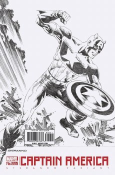 Captain America (2017) #695 Steranko Cover